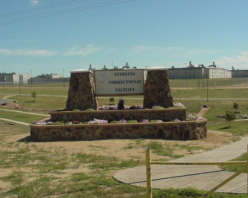 Sterling correctional Facility Sign